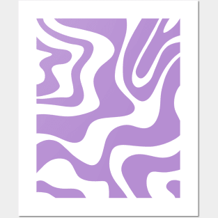 liquid pattern - violet Posters and Art